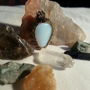 Healing Stones and Crystals, Hand weaved by Me ***